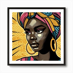 Esi Pop African Woman  Art Print