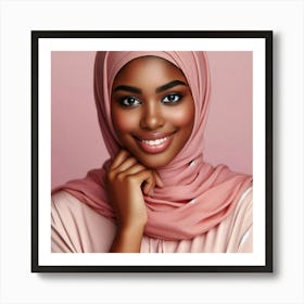 Beautiful Muslim Woman In Hijab Art Print