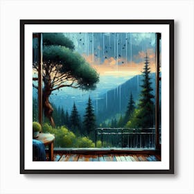 The Sound of Raindrops Art Print