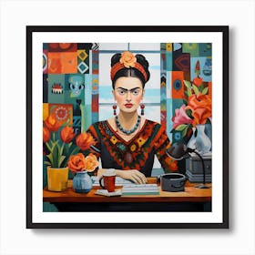 Frida nowadays Art Print