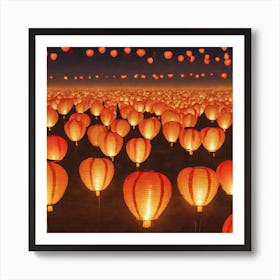 Chinese Lanterns Art Print