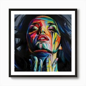 Abstract Woman Painting 7 Art Print