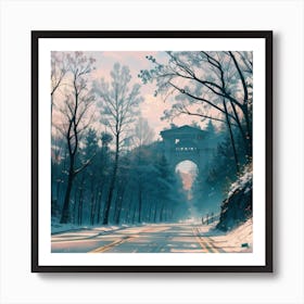 Winter Road Art Print