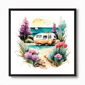 Vintage Camper 4 Art Print