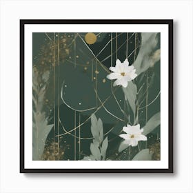 Abstract Floral Painting 5 Art Print