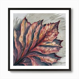 Autumn Leaf Art Print