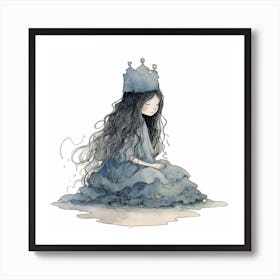 Sad Princess Art Print