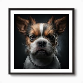 Portrait Of A Dog Art Print