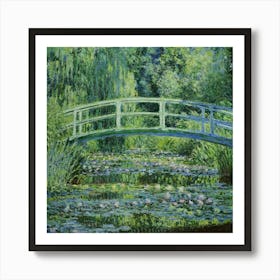 Water Lilies And Japanese Bridge (1899) Art Print