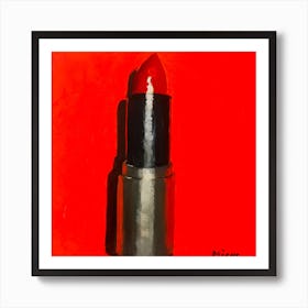 Scarlet Lipstick Art Print