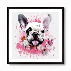 Frenchie Cute Art By Csaba Fikker 037 Art Print