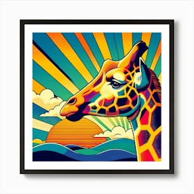 Giraffe 8 Art Print