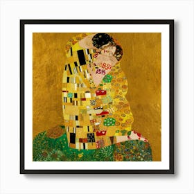 Gustav Klimt "The Kiss" 7 Art Print