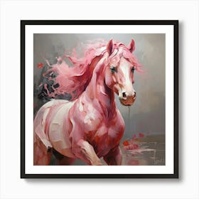 Pink Horse 1 Art Print