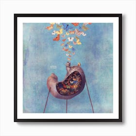 Love - Butterfly in My Stomach Art Print