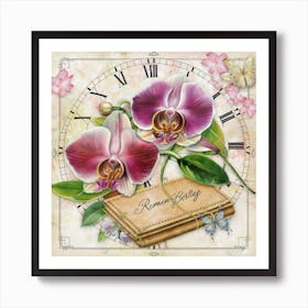 Romantic Orchids Art Print