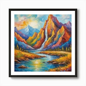 morning in the valley Art Print