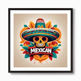 Mexican Skull 40 Art Print
