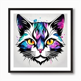 Cat Painting 2 Art Print