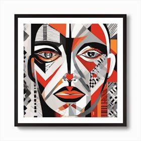 Abstract Face Art Print (1) Art Print