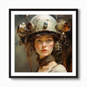 Steampunk Girl 36 Art Print