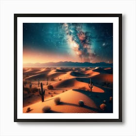 Desert Landscape - Desert Stock Videos & Royalty-Free Footage 7 Art Print