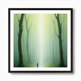 Light In The Forest Art Print