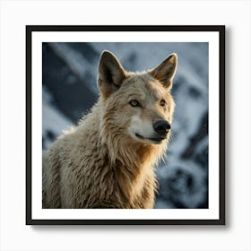 Wolf The Snow Art Print