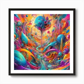 Psychedelic Painting Art Print