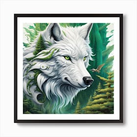 White Wolf 1 Art Print