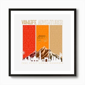 Vanlife explorer Art Print