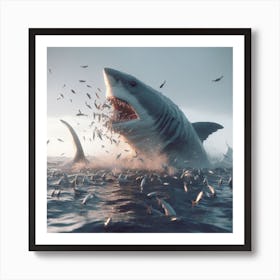 Great White Shark Art Print