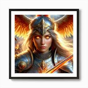 Angel Warrior 1 Art Print