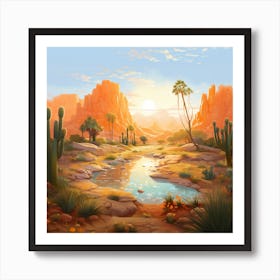 Desert Landscape 4 Art Print