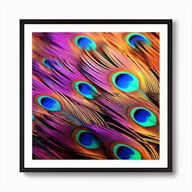 Peacock Feathers 21 Art Print