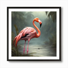 American Flamingo 2 Art Print