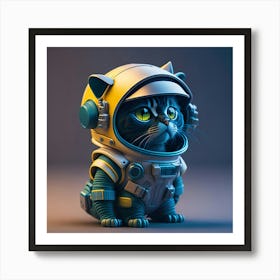 Cat Astronaut (46) Art Print