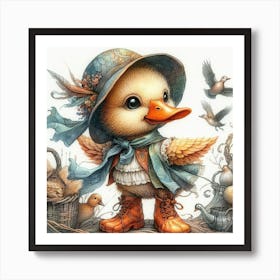 Baby duck 1 Art Print