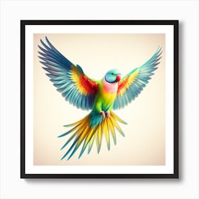 Colorful Parrot 1 Art Print