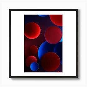 Abstract Spheres Art Print