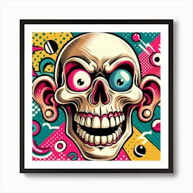 Pop Skull 1 Art Print