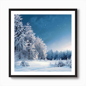 Winter Landscape Art Print