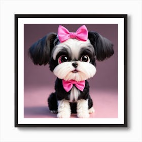 Cute Shih Tzu Puppy Art Print