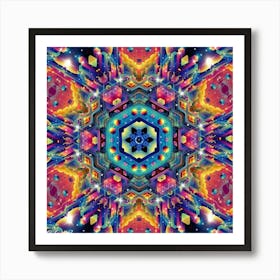 Psychedelic Mandala 87 Art Print