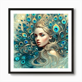 peacock dreams Art Print