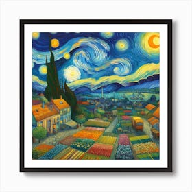 Van Gogh style, Harmony 1 Art Print