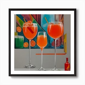 Orange Tequila Art Print