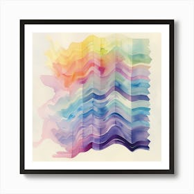 Watercolor Abstract Painting 1 Art Print