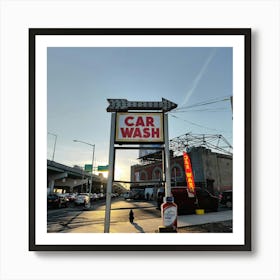 Car Wash In The Bronx Art Print