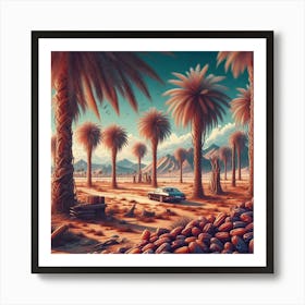 Desert Palms Art Print